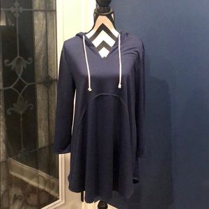 FRENCH TERRY SWEATSHIRT HOODIE/ TUNIC